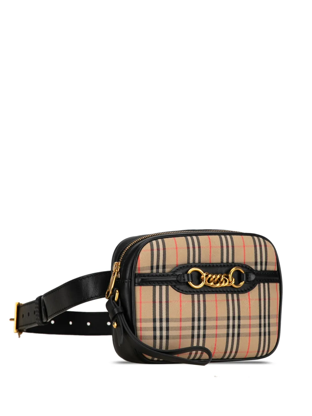 Burberry haymarket check belt best sale