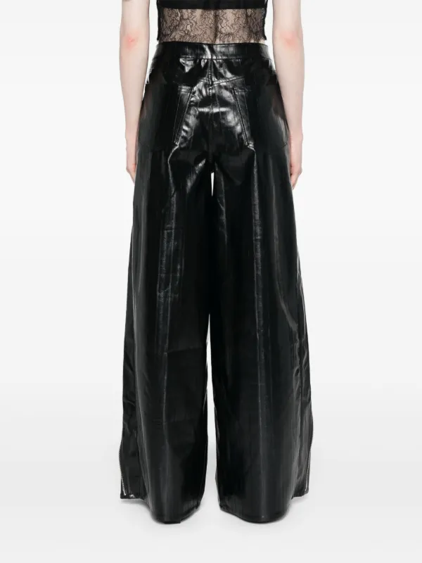 ROTATE BIRGER CHRISTENSEN zip-detail Trousers | Black | FARFETCH