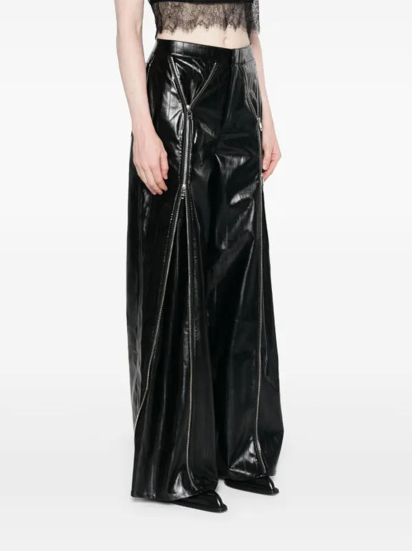 ROTATE BIRGER CHRISTENSEN zip-detail Trousers | Black | FARFETCH