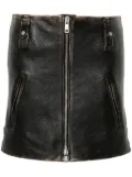 Prada leather mini skirt - Black