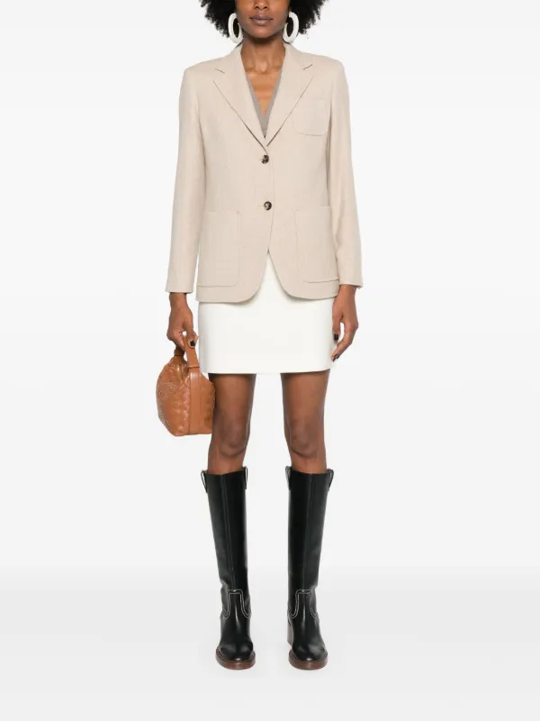 【関税込み】MAX MARA CARPI BLAZER Max Mara Carpi Blazer | Grey | FARFETCH CA