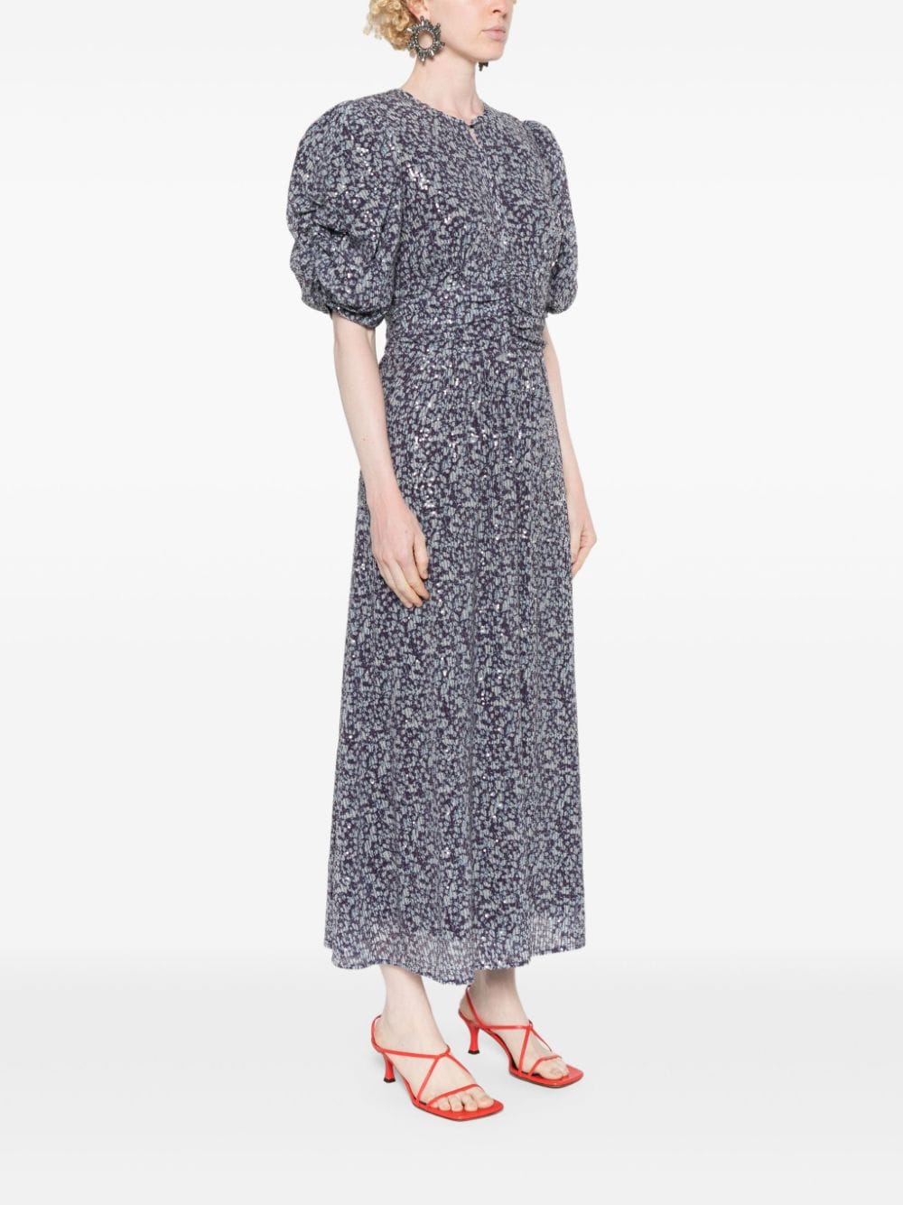 Affordable ROTATE BIRGER CHRISTENSEN sequinned printed maxi dress Women