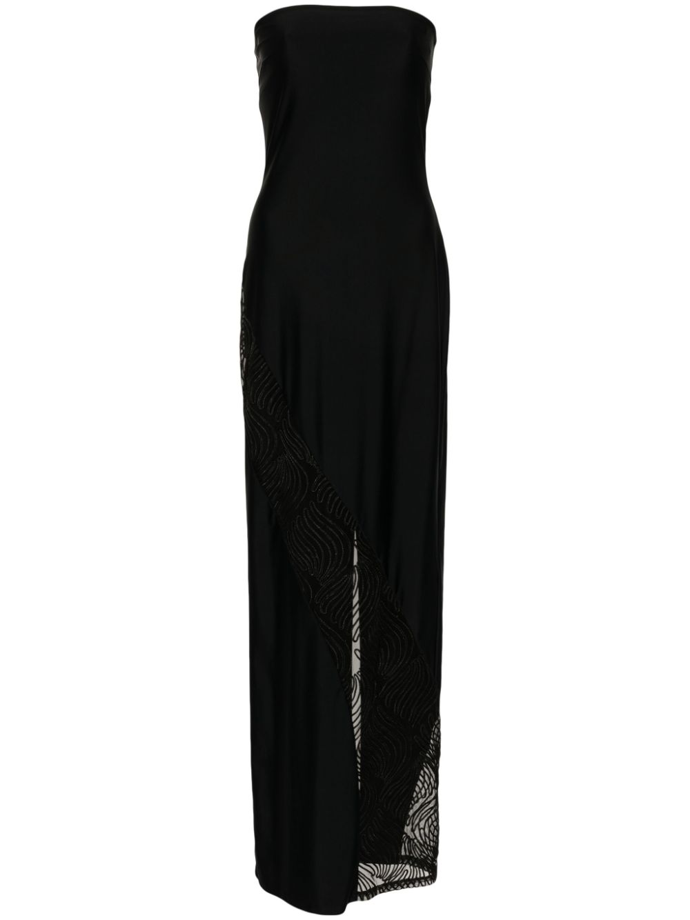 ROTATE BIRGER CHRISTENSEN tube maxi dress – Black