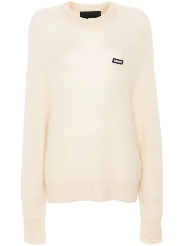 ROTATE BIRGER CHRISTENSEN ロゴ セーター | ニュートラル | FARFETCH JP