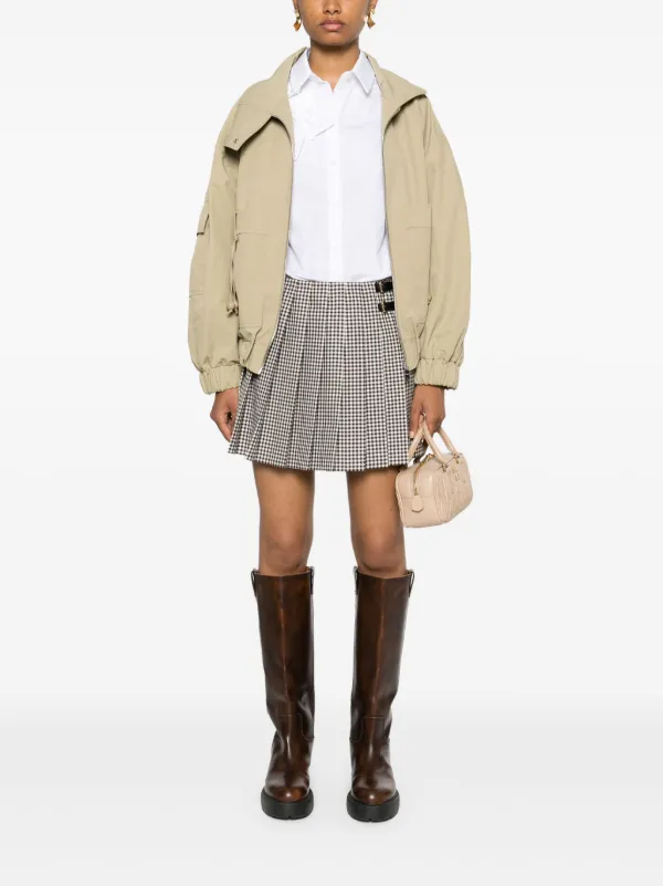 Miu Miu チェック プリーツミニスカート