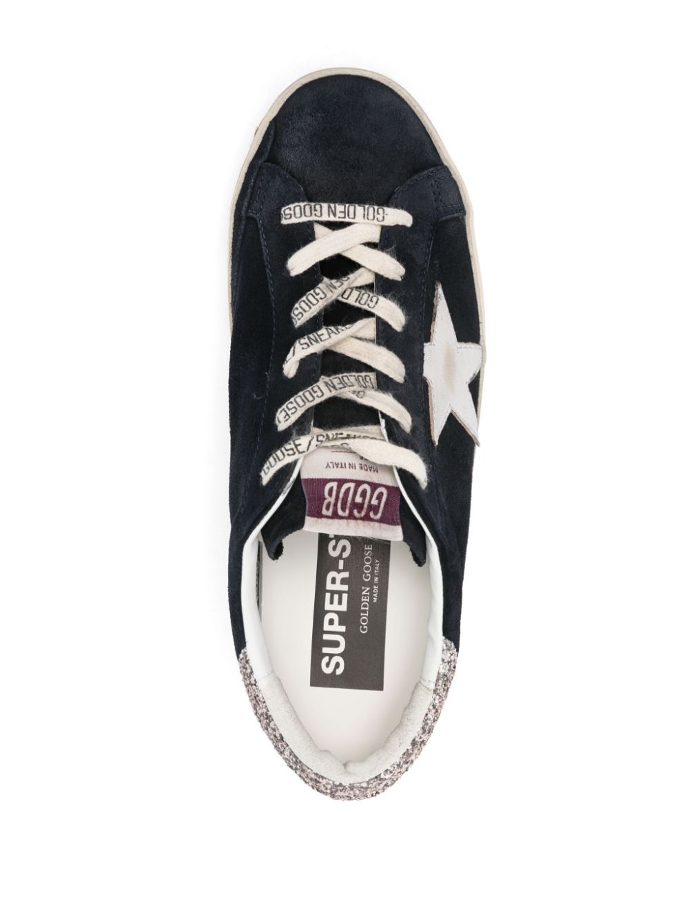 Golden Goose Super-Star suède sneakers Zwart