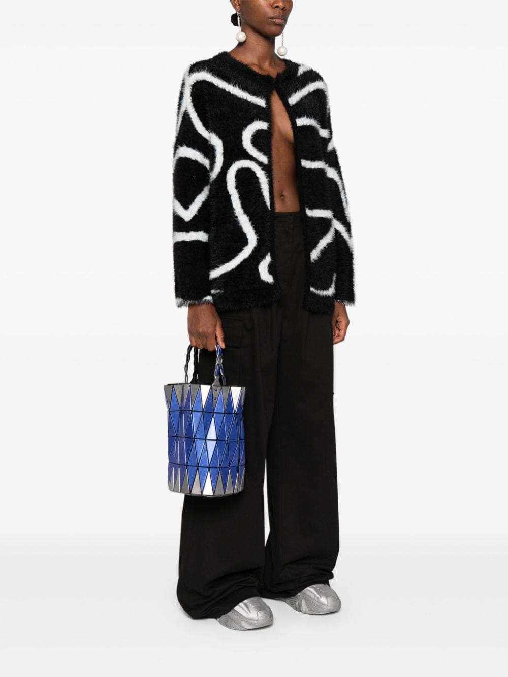 Bao Bao Issey Miyake Basket shopper met geometrisch design - Blauw