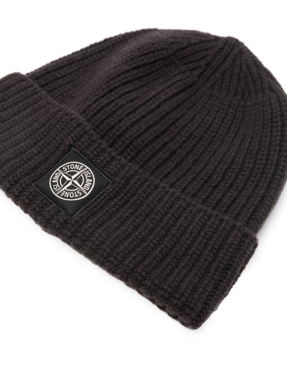 STONE ISLAND COMPASS APPLIQUÉ VIRGIN WOOL BEANIE 