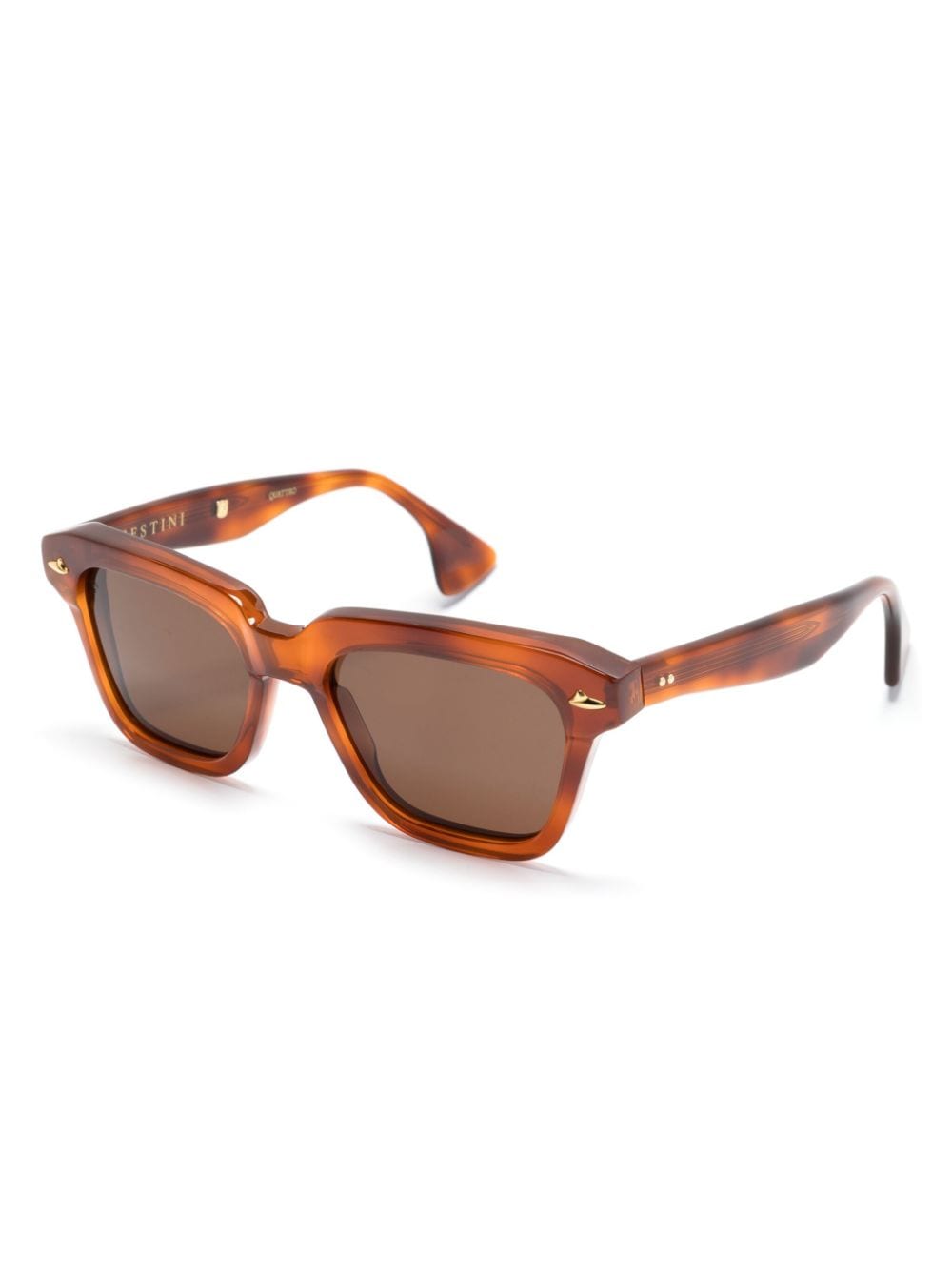 Sestini Eyewear Quattro zonnebril met vierkant montuur - Bruin