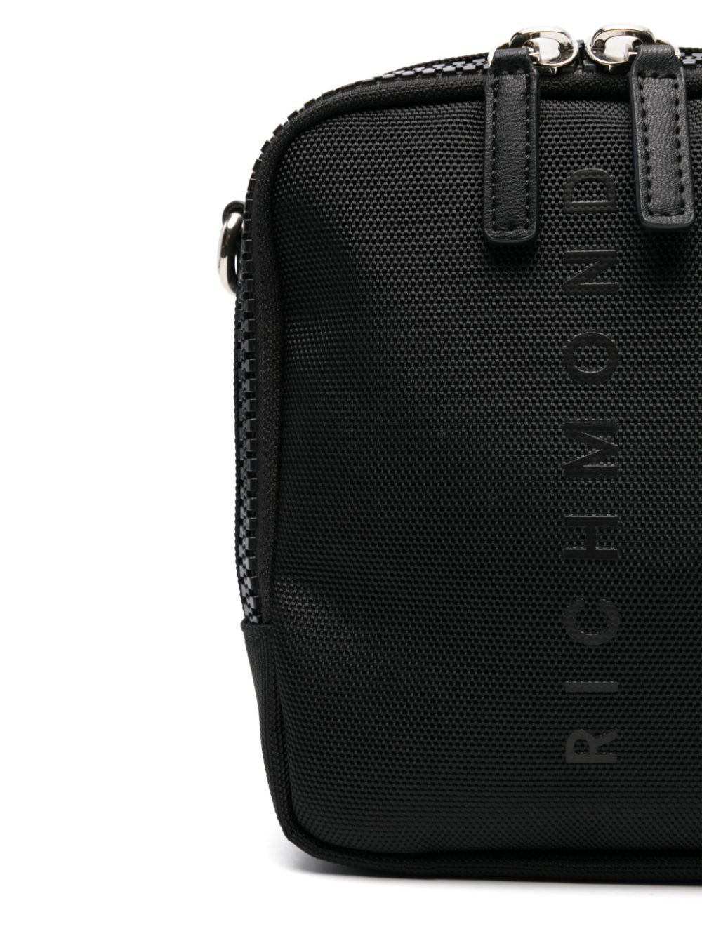 Shop John Richmond Logo-print Messenger Bag In Black