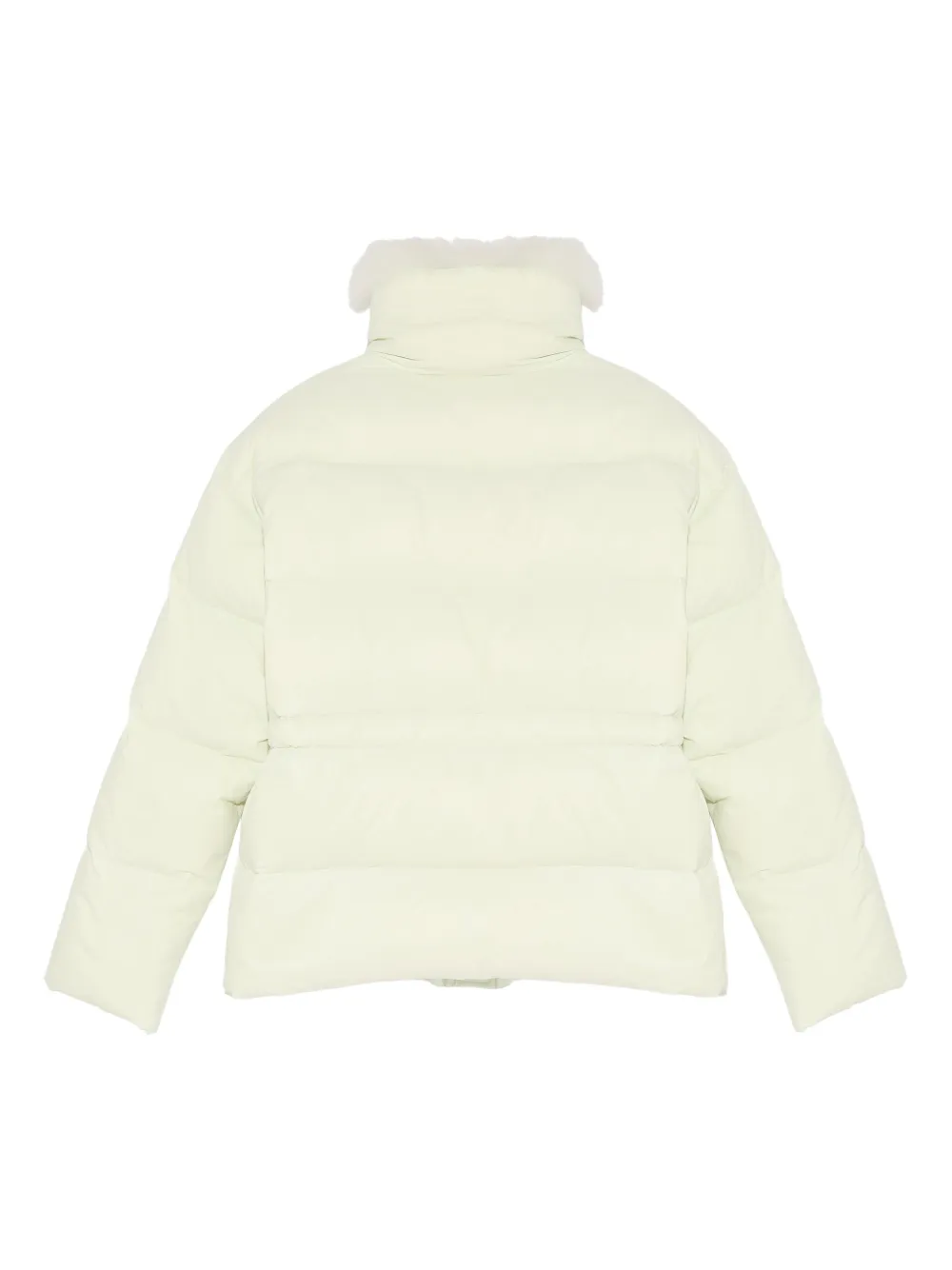 Yves Salomon leather-trim puffer jacket | Down Jackets | Image 2