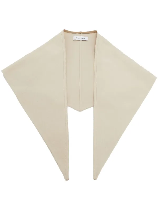Yves Salomon Unlined Scarf in Neutrals
