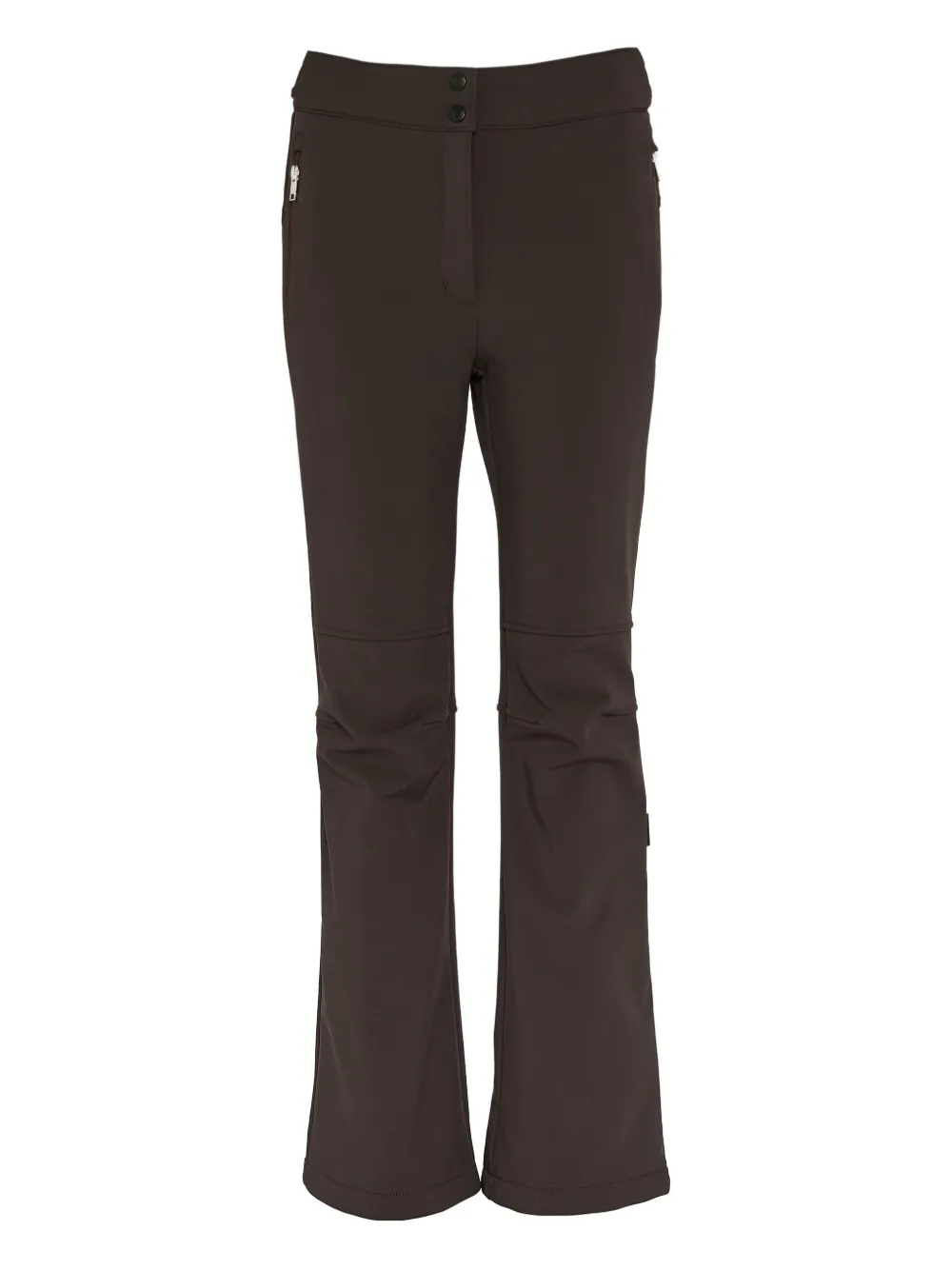 Yves Salomon softshell flared ski trousers - Brown