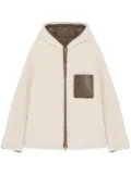 Yves Salomon reversible shearling hooded jacket - Neutrals