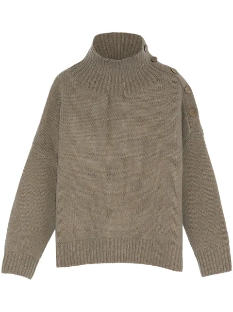 Yves Salomon button-up shoulder jumper