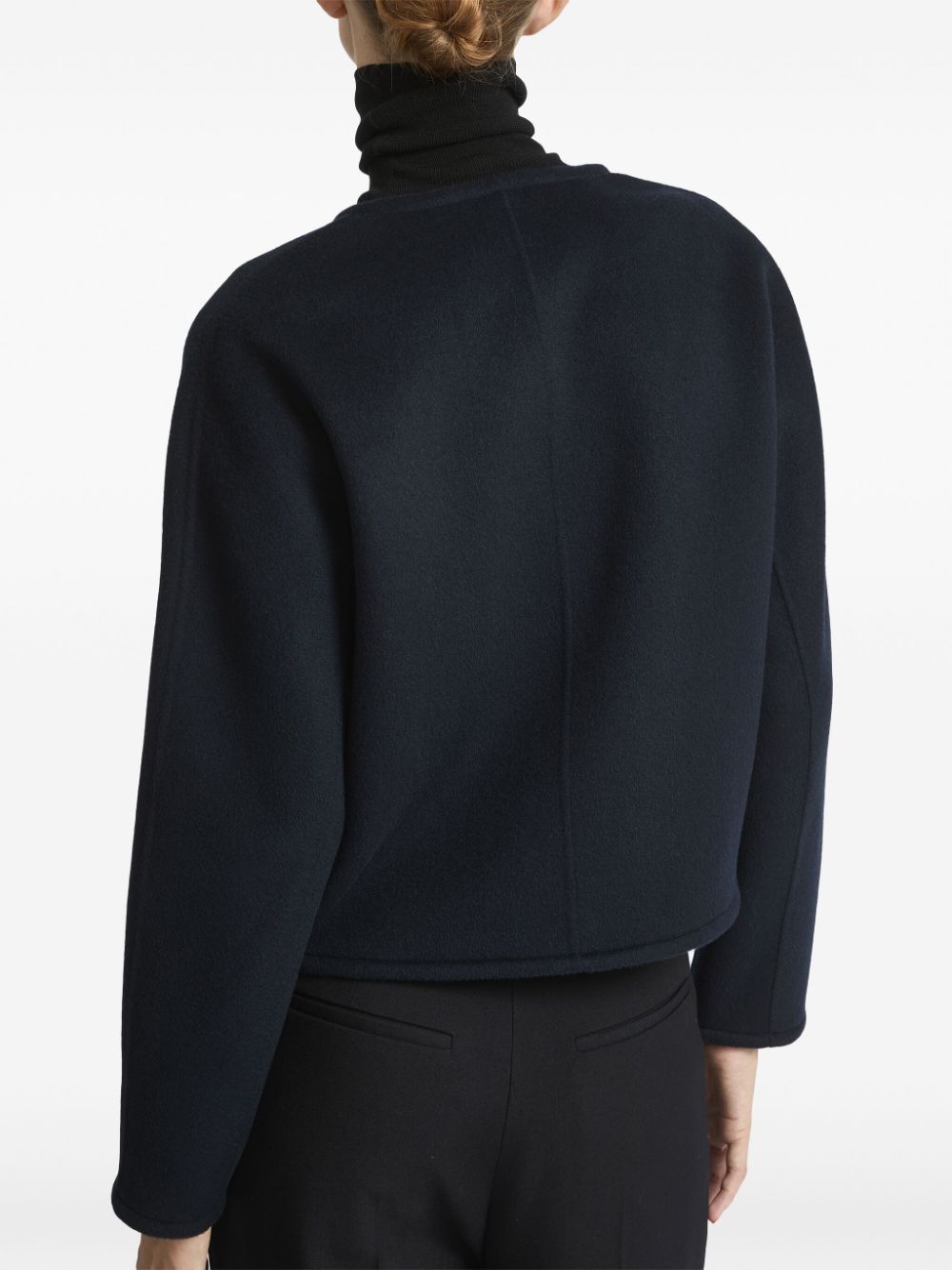 Shop Yves Salomon Cashmere Jacket In Blau