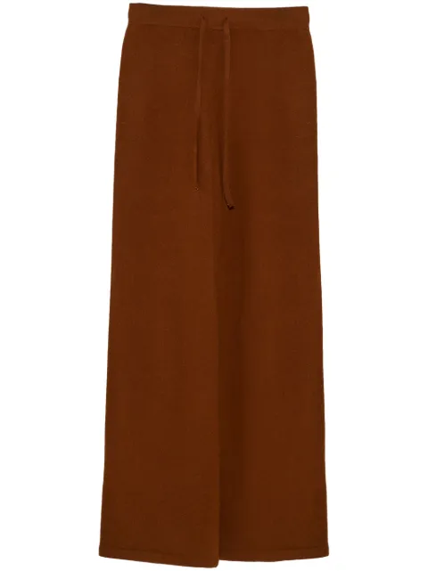 Yves Salomon knitted wide-leg trousers