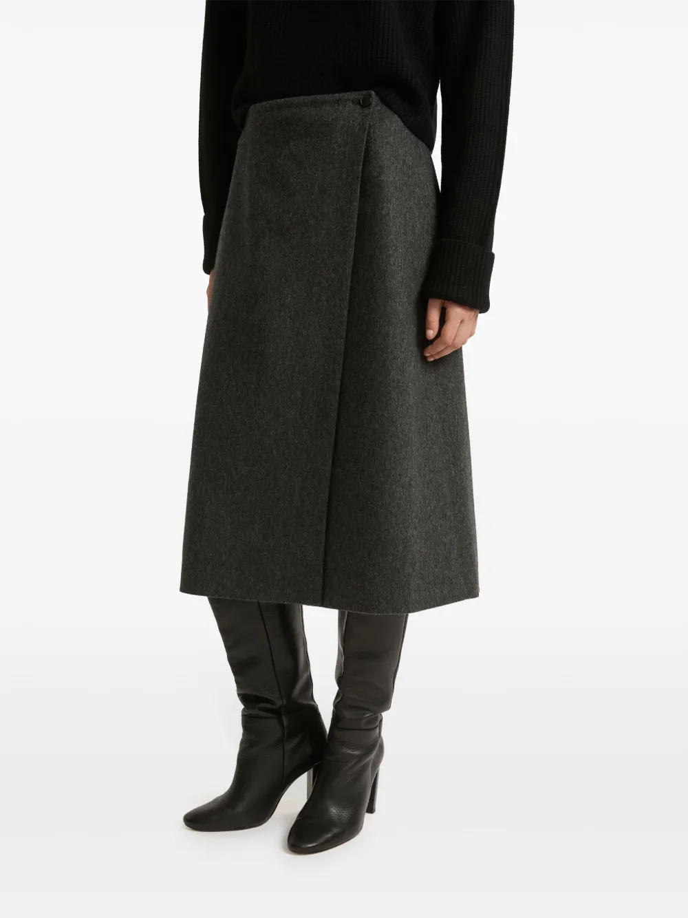 Yves Salomon A-line Skirt In Grey