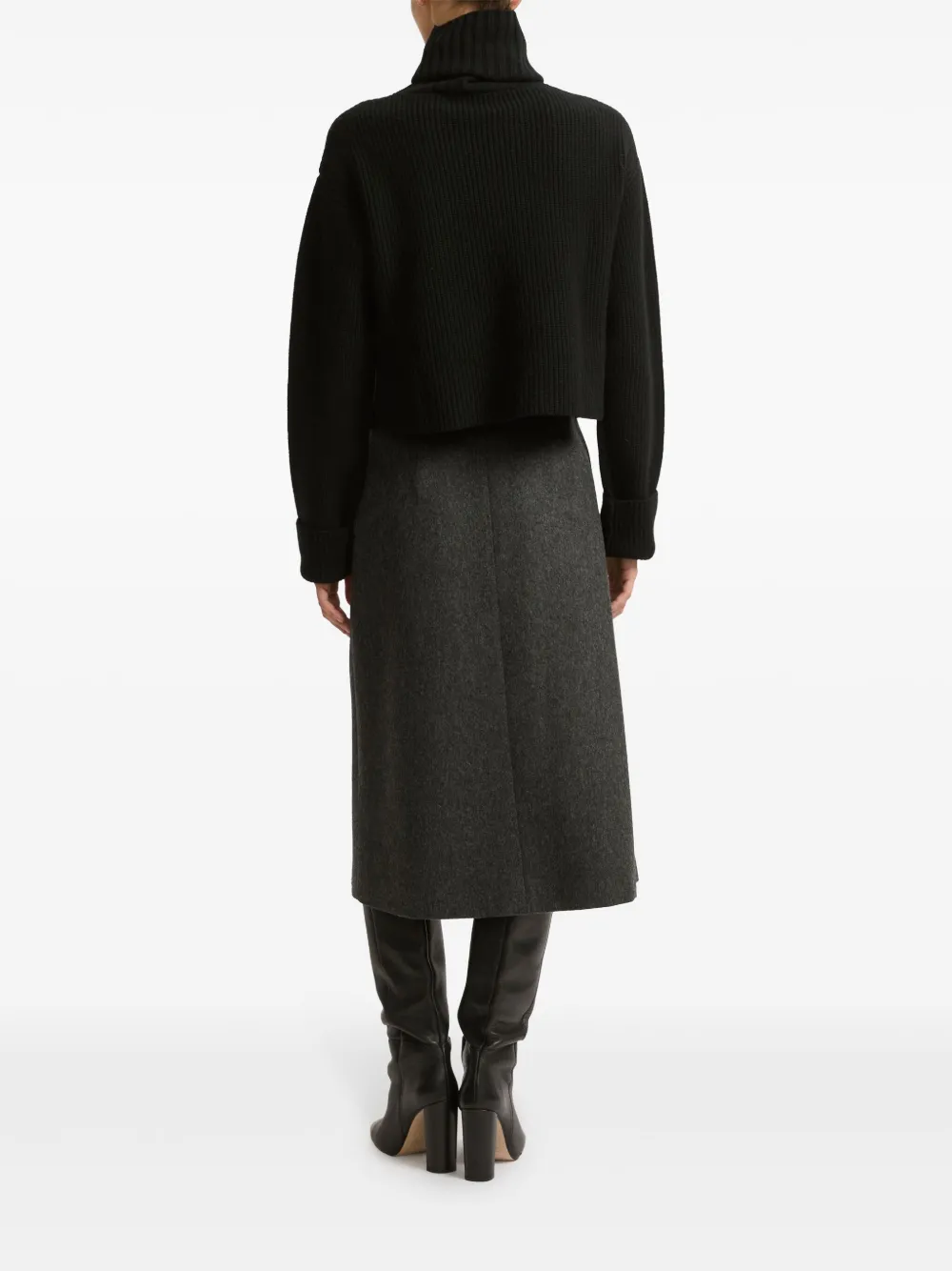 Yves Salomon A-line Skirt In Grey