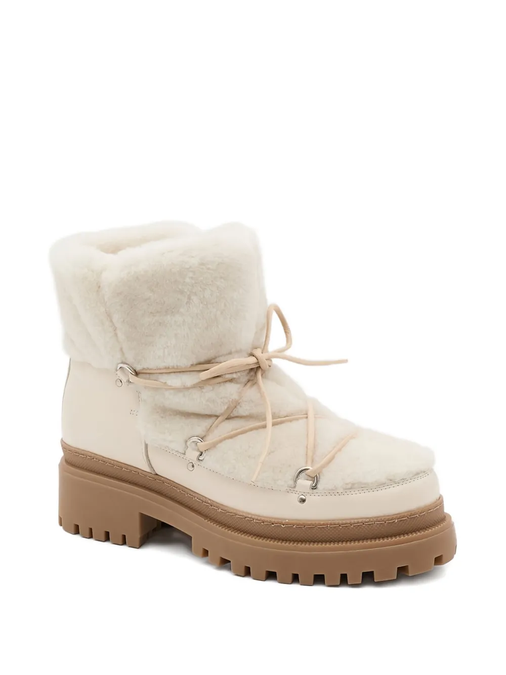 Yves Salomon lace-up shearling boots | Ankle Boots | Image 2