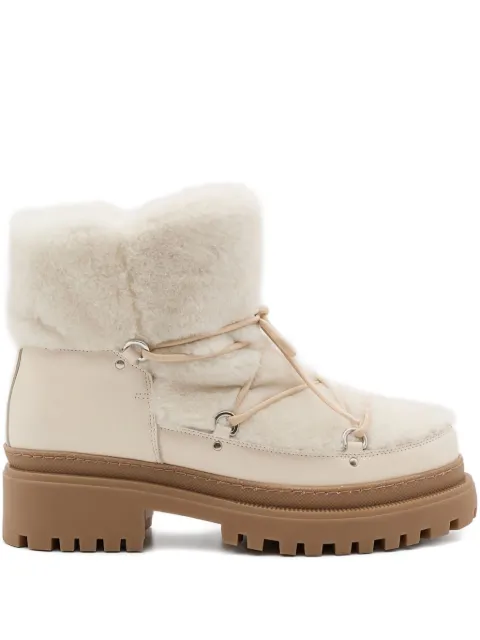 Yves Salomon lace-up shearling boots