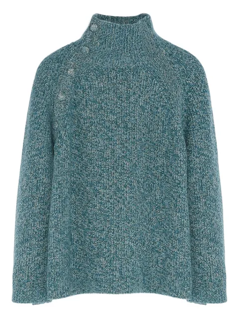 Yves Salomon funnel-neck button-detail sweater 