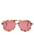 Sestini Eyewear Unidici pilot-frame sunglasses - Brown