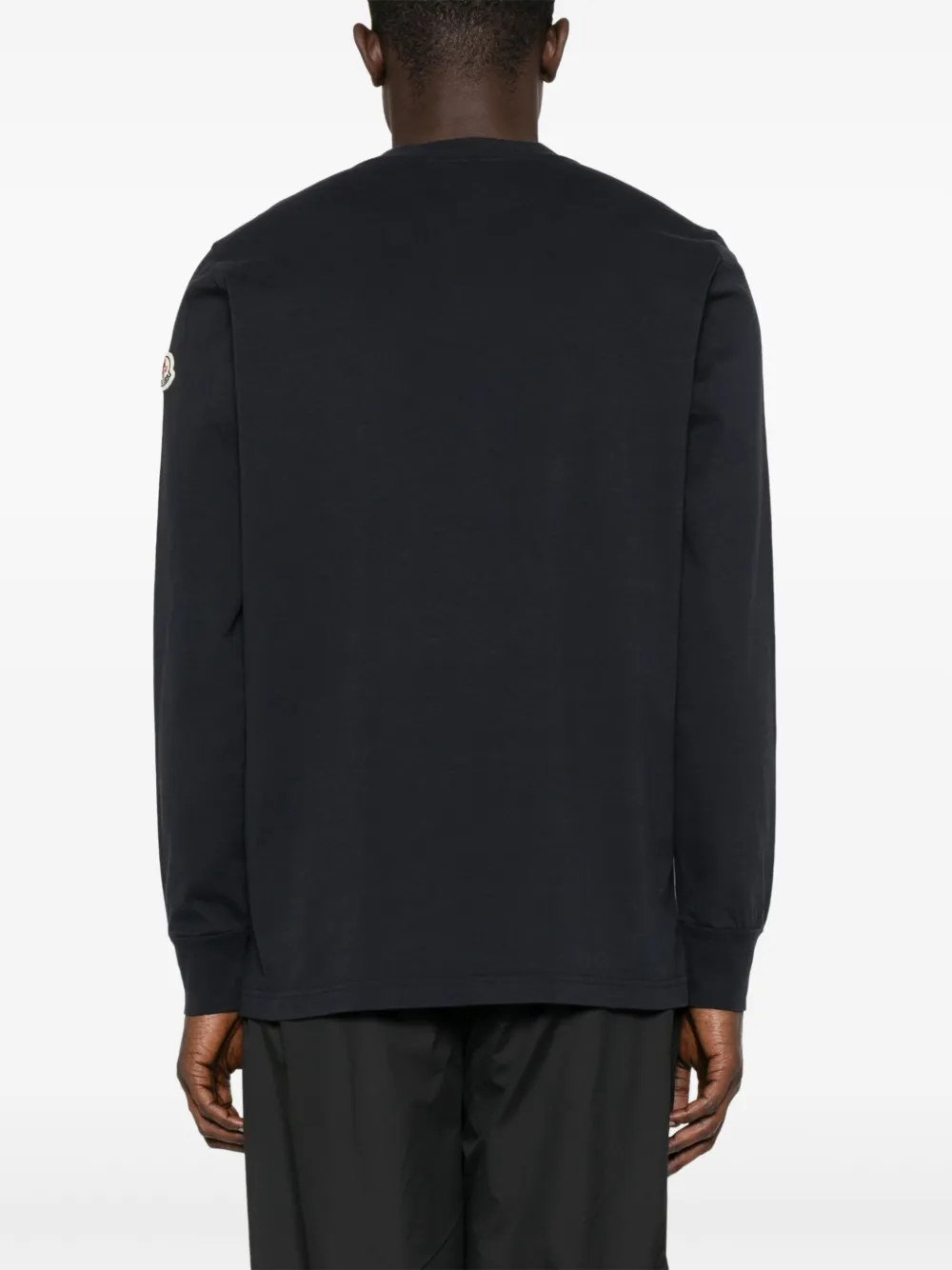 Moncler T-shirt met logo Blauw