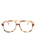 Sestini Eyewear Undici pilot-frame glasses - Yellow