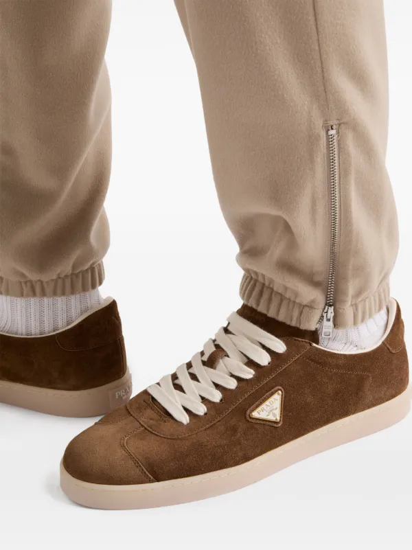 Prada Lane Sneakers | Brown | FARFETCH HU