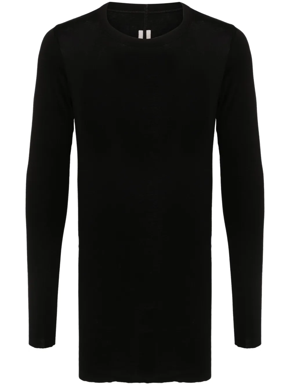 Rick Owens Rib LS lang T-shirt Zwart