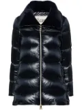 Herno faux-fur collar down coat - Blue