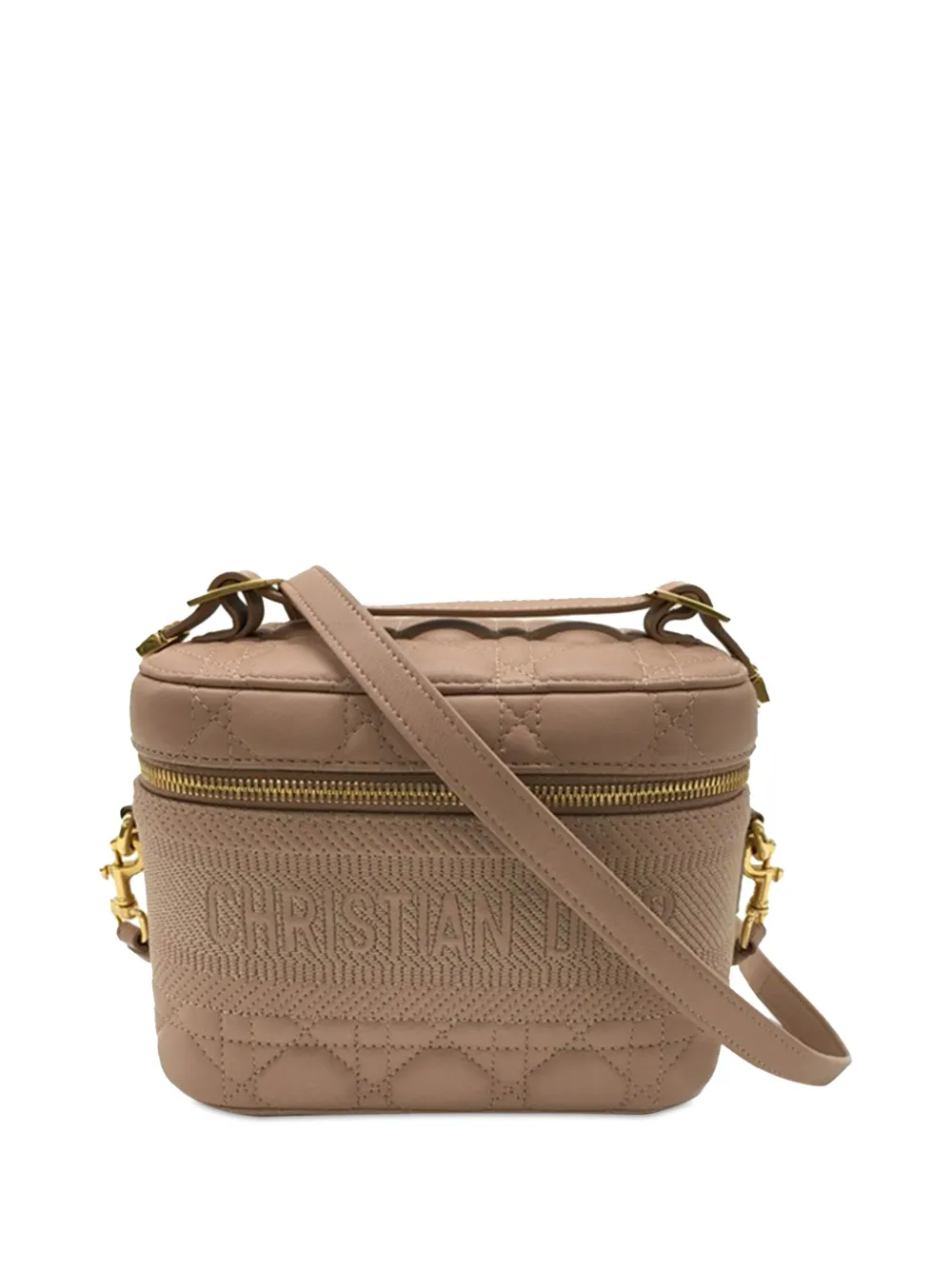 Christian Dior Pre-Owned 2021 ディオール トラベル バニティバッグ S - ブラウン Christian Dior Pre-Owned 2021 ディオール トラベル バニティバッグ S - ブラウン