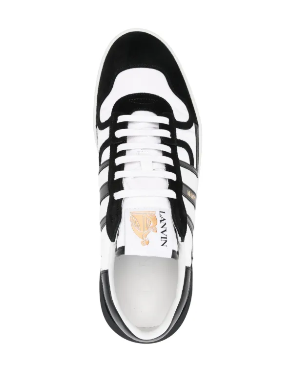 LANVIN ホワイト/ブラック スニーカー Lanvin レースアップ スニーカー | ブラック | FARFETCH JP
