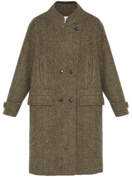 Manteau en laine - Yves Salomon - Modalova