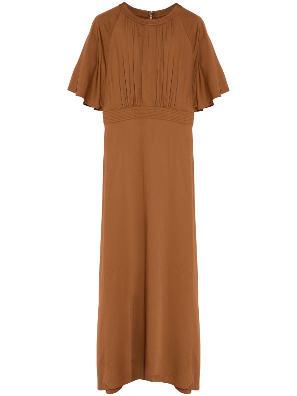 Yves Salomon belted dress - Brown