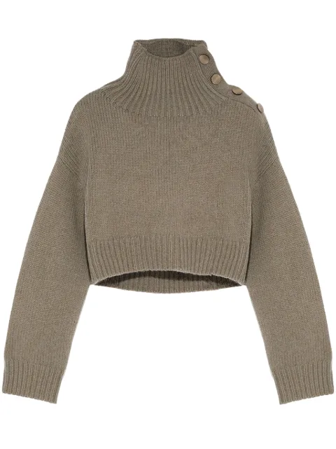 Yves Salomon cropped knit jumper