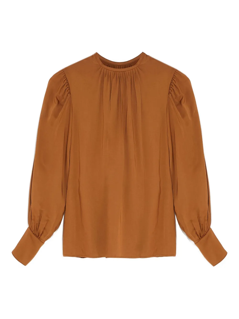 Yves Salomon button-embellishment blouse | Brown | Image 1