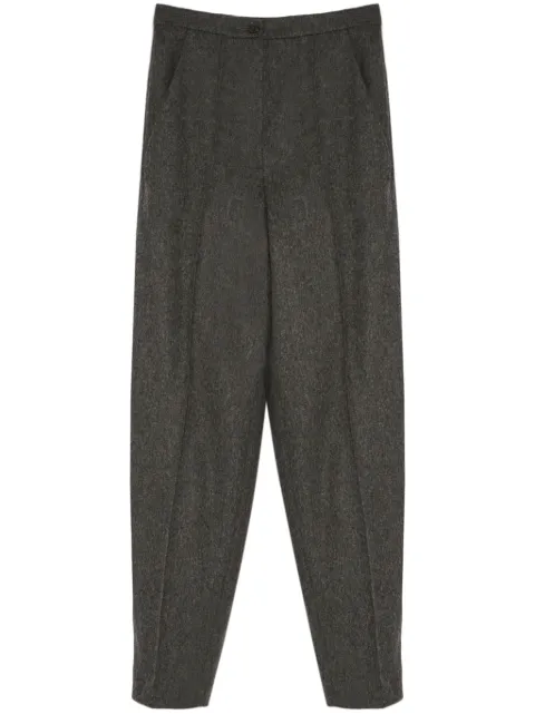 Yves Salomon flannel tailored trousers 
