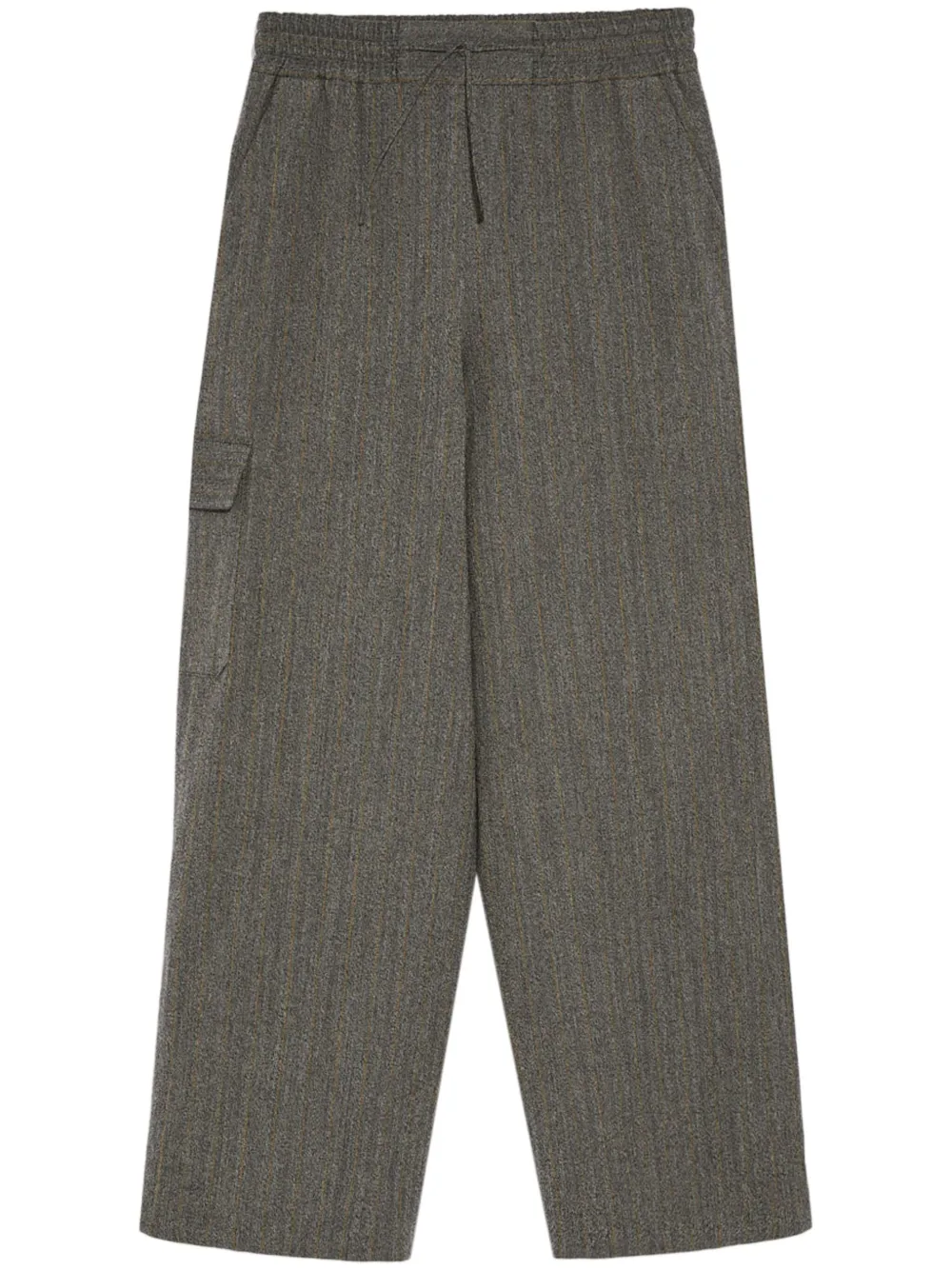 Yves Salomon drawstring cargo trousers - Grey