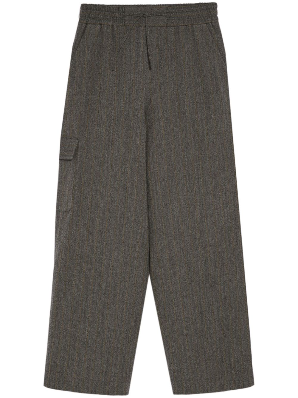 Yves Salomon drawstring cargo trousers - Grey