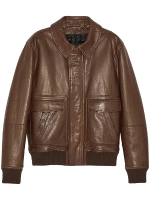 FENDI Leather Jacket | Brown | FARFETCH