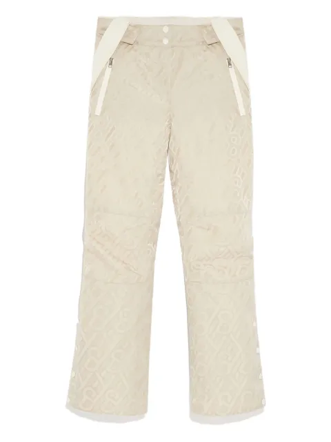 Yves Salomon monogram-pattern snow trousers