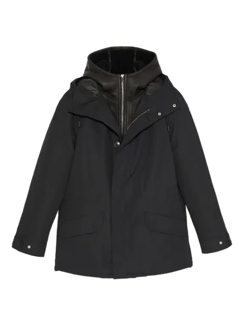 Yves Salomon hooded shearling parka