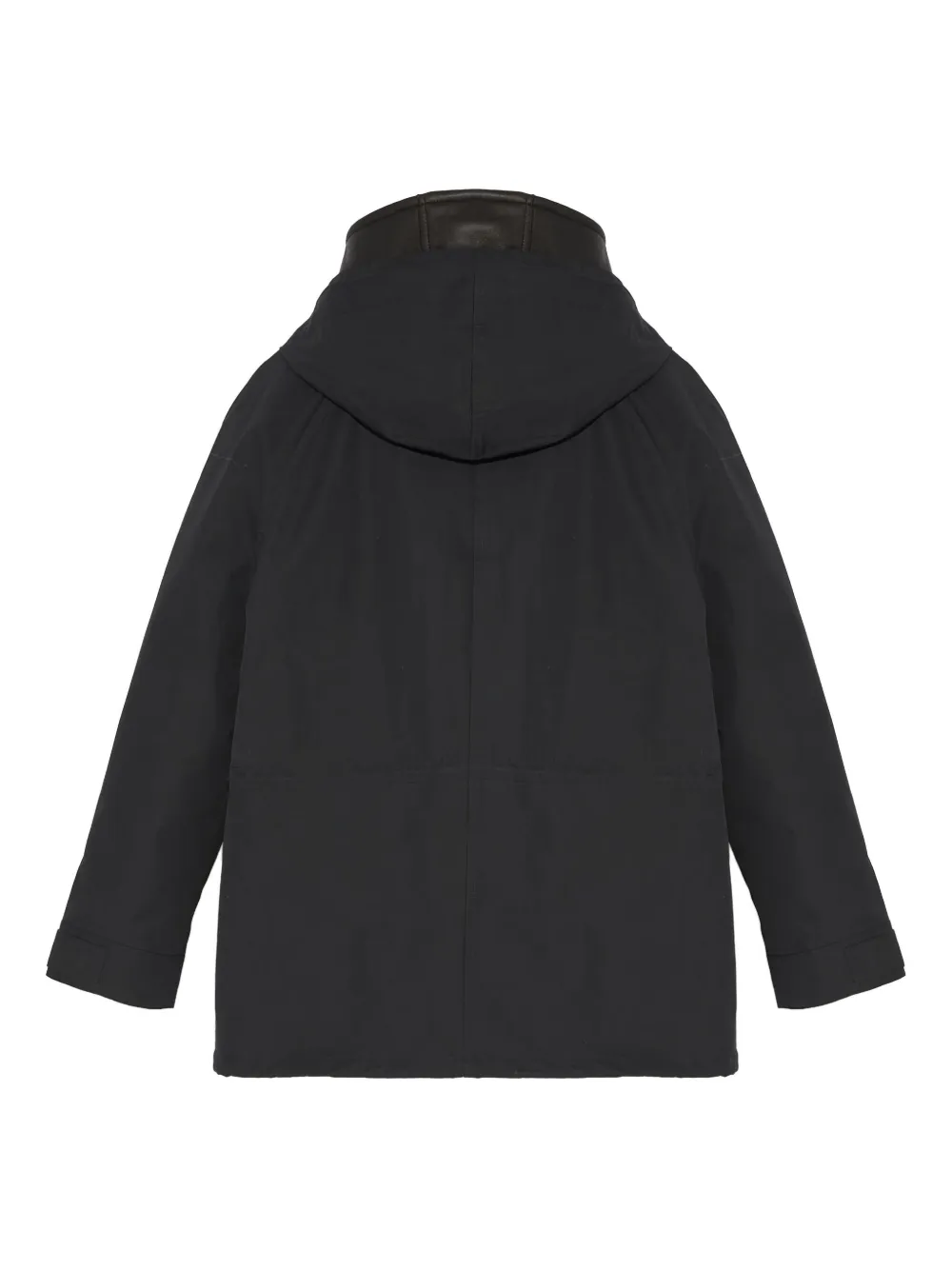 Yves Salomon Lammy parka met capuchon Zwart