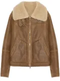 Yves Salomon shearling bomber jacket - Brown