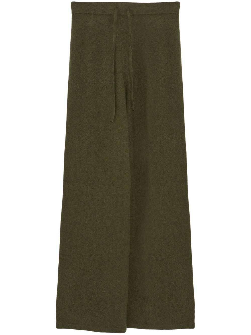 Yves Salomon knitted wide-leg trousers - Green