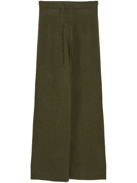 Yves Salomon knitted wide-leg trousers