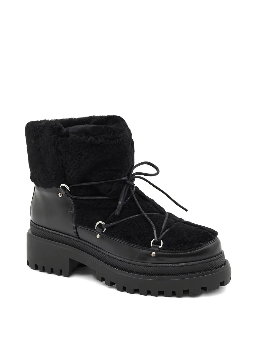 Yves Salomon 45MM shearling lace-up boots | Ankle Boots | Image 2