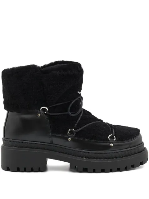 Yves Salomon 45MM shearling lace-up boots